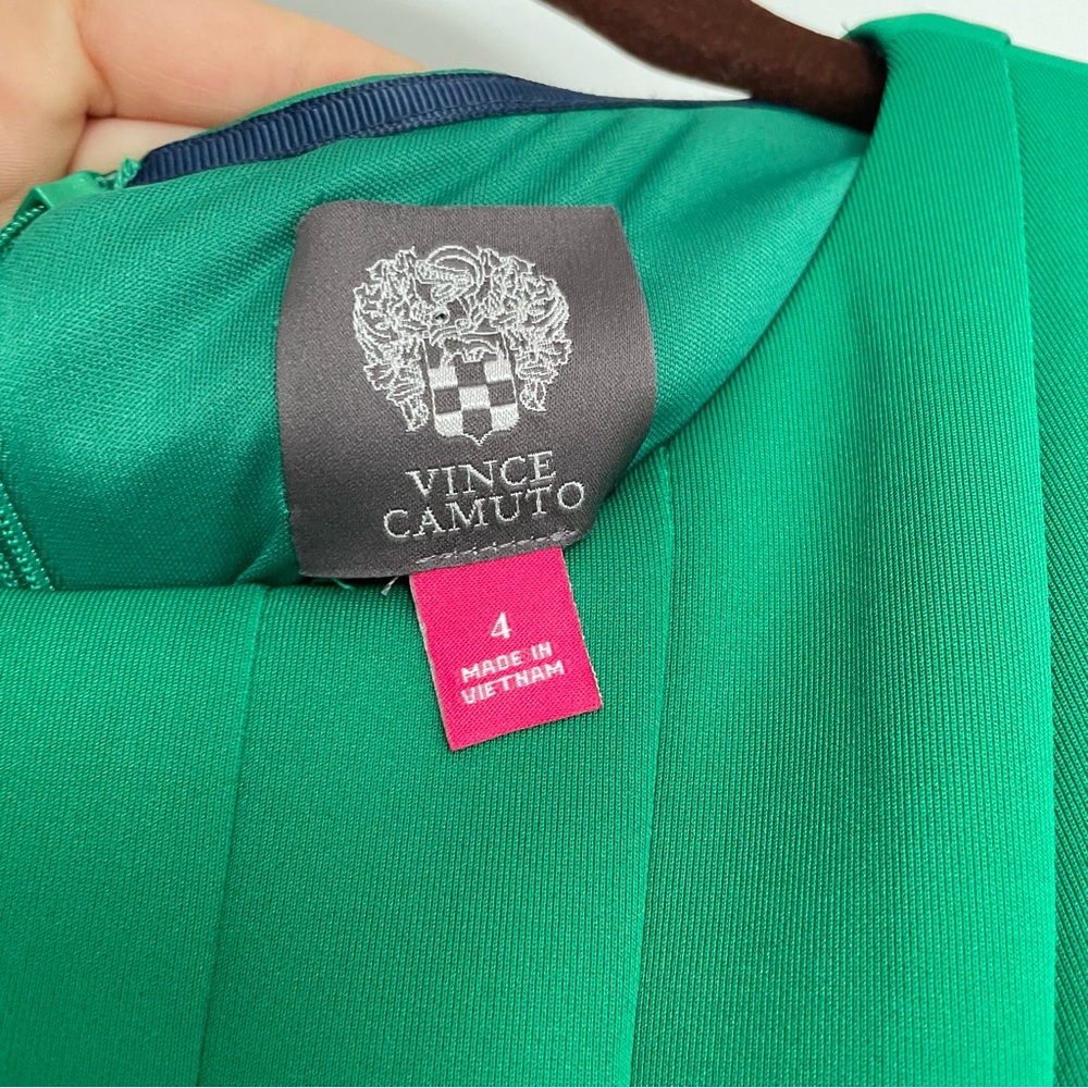 Vince Camuto Sleeveless Fit & Flare Dress in Kelly Green Size 4 - Picture 6 of 6